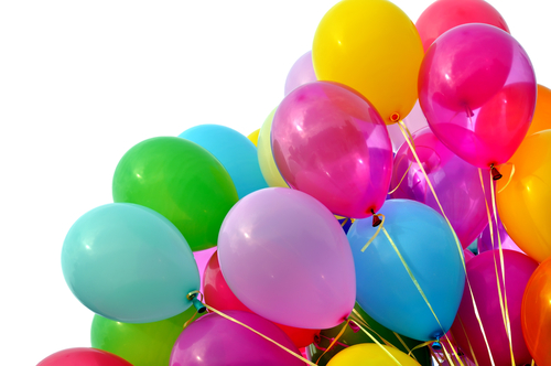 今すぐ連絡が来るカラフルな風船の待ち受け画像
