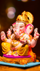 金運アップの効果があるガネーシャの待ち受け画像