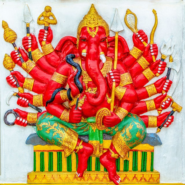 赤色のガネーシャ:勝負運や仕事運