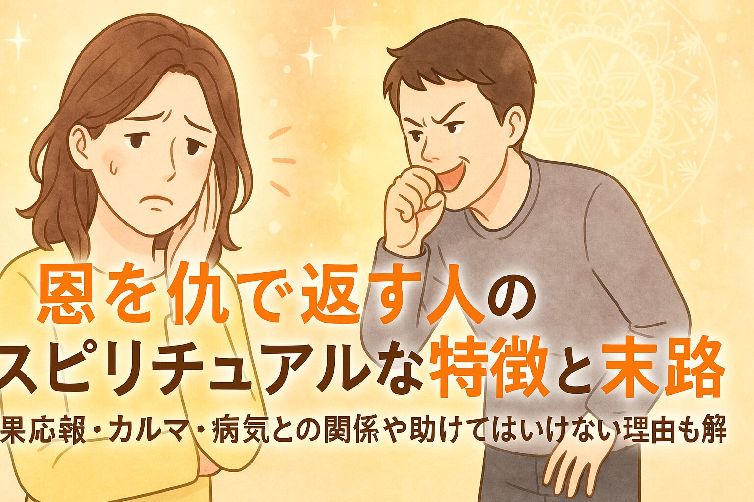恩 を 仇 で 返す