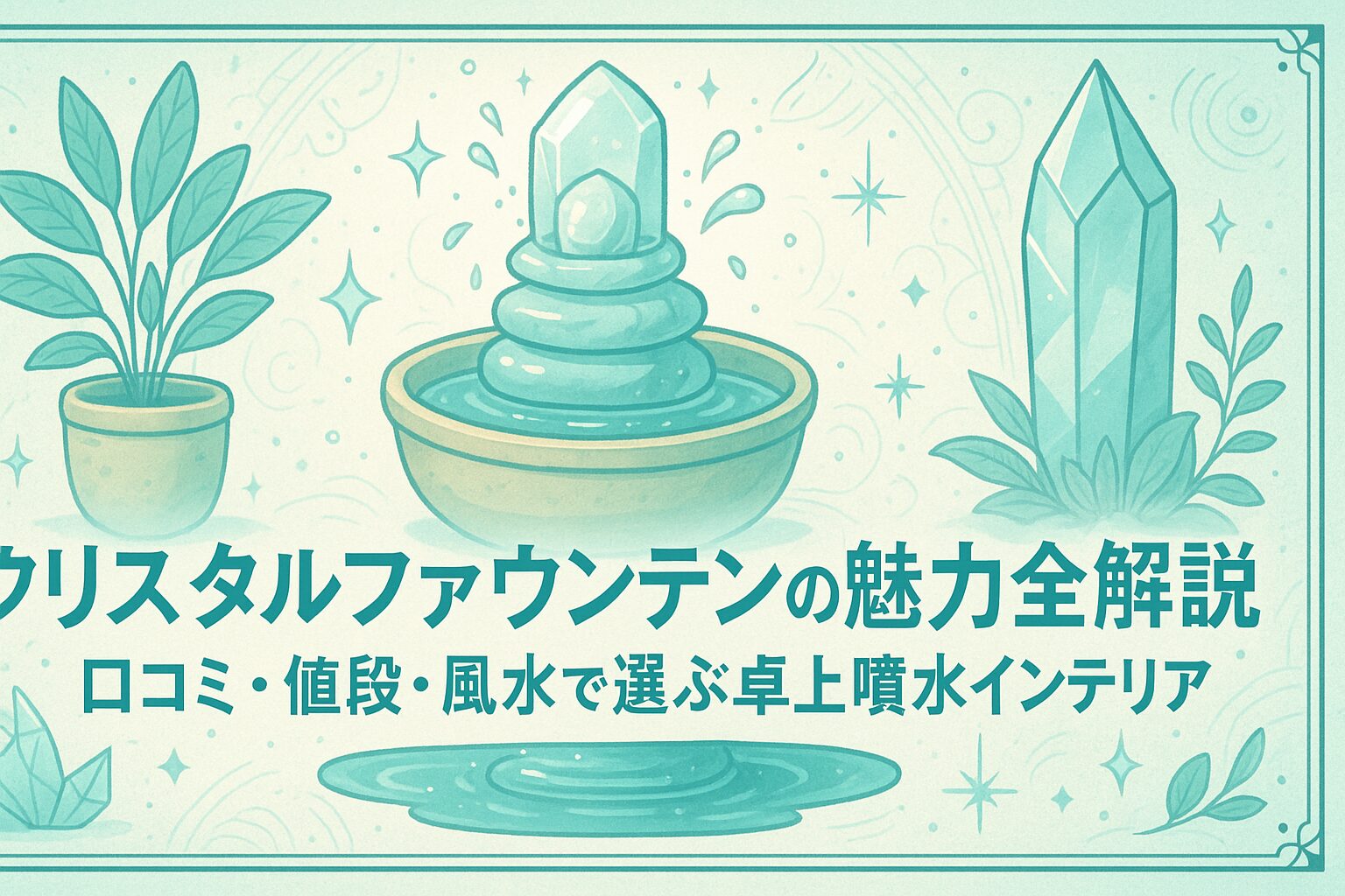 クリスタルファウンテンの魅力全解説｜口コミ・値段・風水で選ぶ卓上