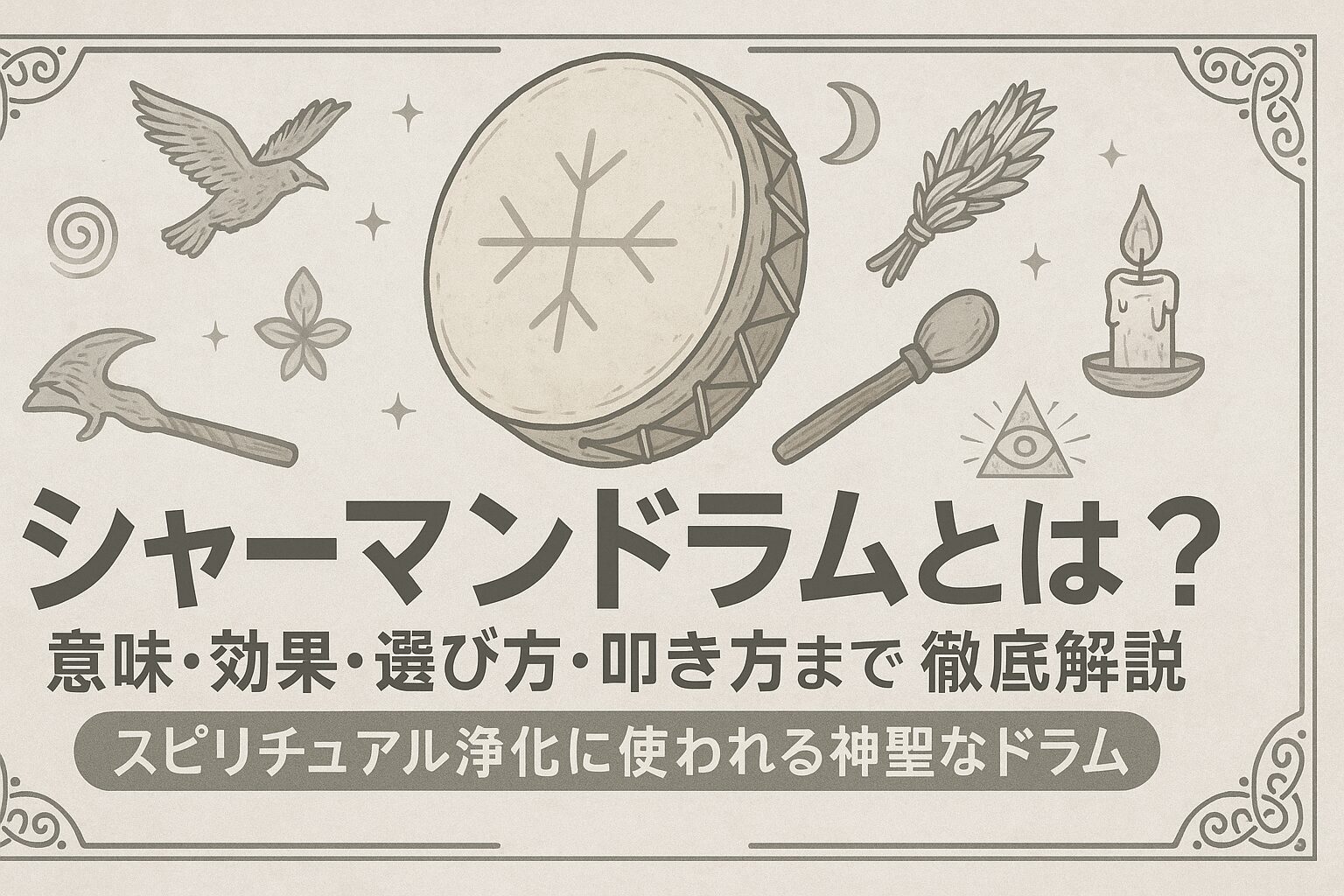 シャーマンドラムとは？意味・効果・選び方・叩き方まで徹底解説