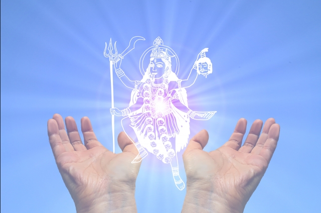 シヴァ神を踏みつける怖い女神カーリー