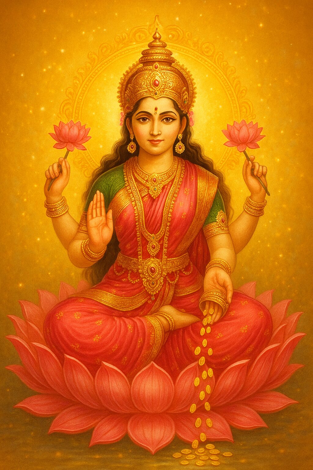 効果抜群!ラクシュミー女神の待ち受け画像