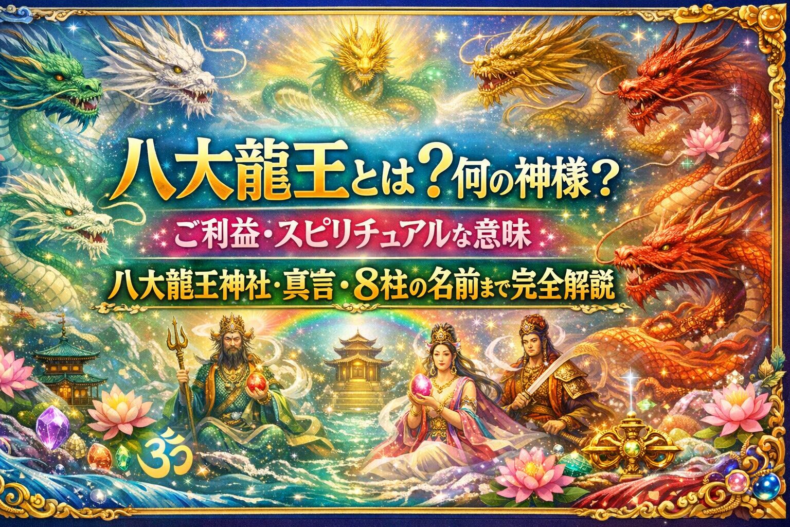 八大龍王とは？何の神様？ご利益・スピリチュアルな意味・八大龍王神社