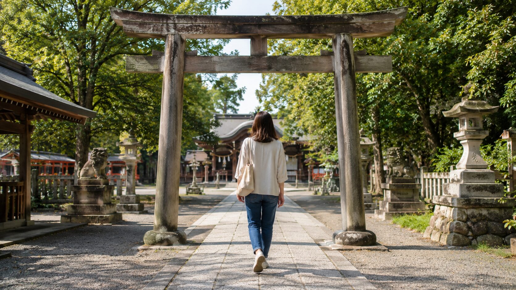 鳥居の真ん中を歩いてしまった場合