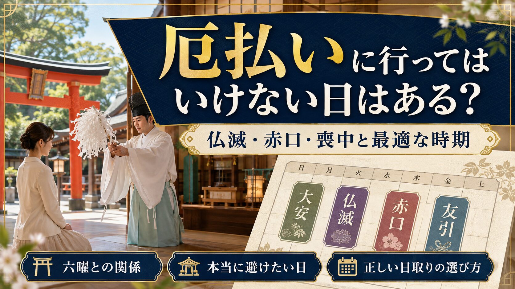 厄払い 一緒に行っては いけない