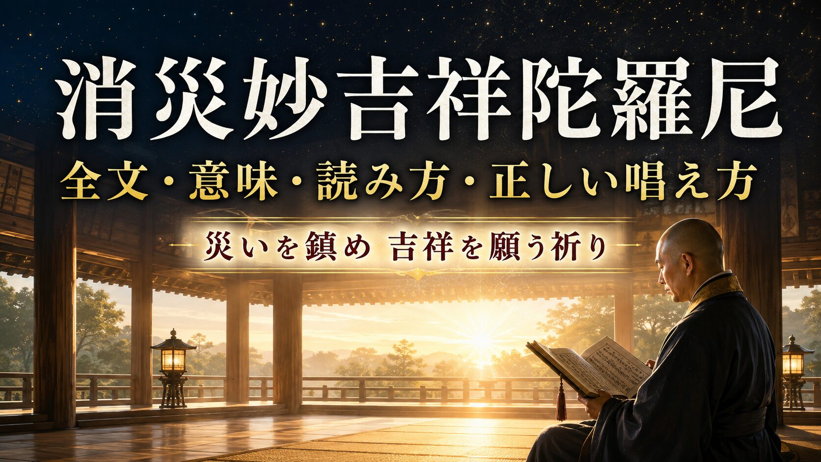 消災妙吉祥陀羅尼の全文と意味｜読み方・効果と正しい唱え方 | micane