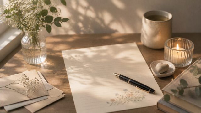 故人へ手紙を書いて伝えたかったことを言葉にする