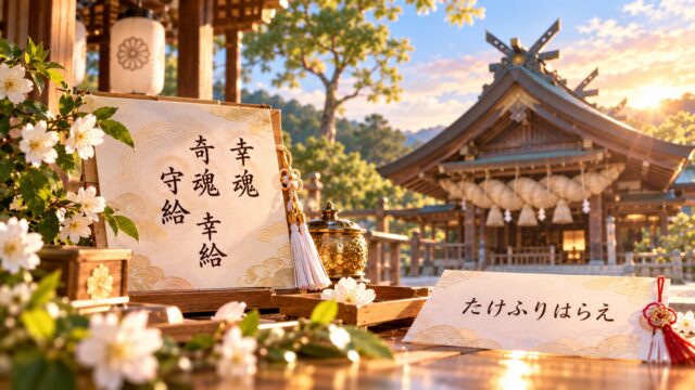 出雲大社教の「幸魂 奇魂 守給 幸給」