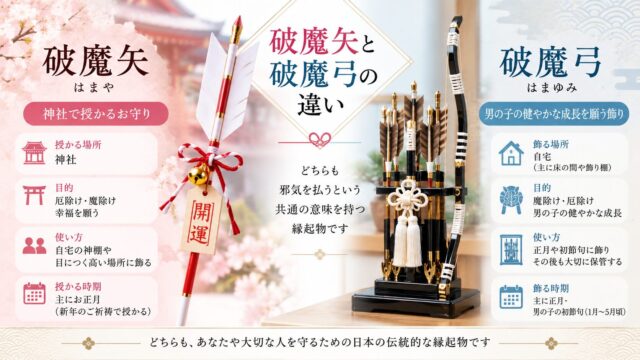 破魔矢と破魔弓の違い