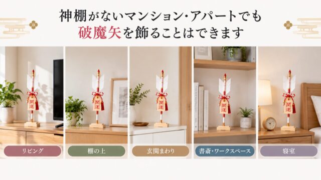 神棚がなくても破魔矢を飾ることはできる
