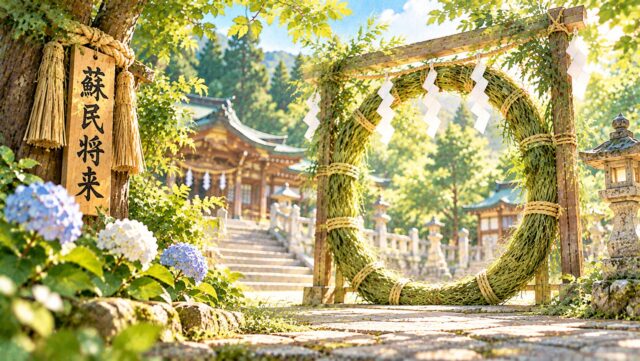 蘇民将来としめ縄・茅の輪の関係とは?地域に残る風習
