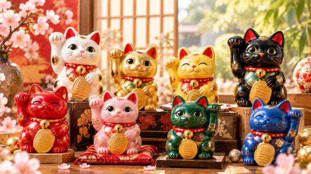 招き猫の色による意味とご利益の違い