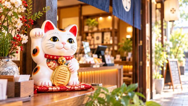 お店や会社では入口やレジ付近に置く