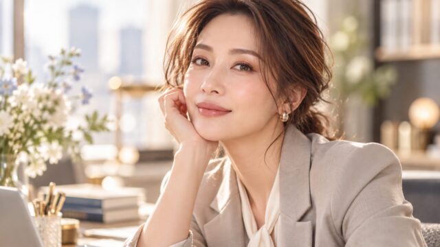 仕事運アップ|眉の輪郭と目元を整えて知的な印象に