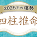 四柱推命で占う2025年のあなたの運勢【生年月日から算出した命式で無料鑑定】